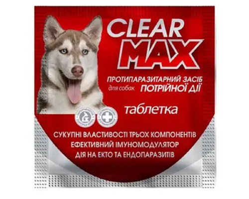 Clear Max таблетки антигельмінтні для собак №1 O.L.KAR