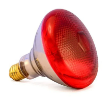 Лампа ИК для обогрева животных 250 W 240 V  LuxLight BR38 твердое стекло красная