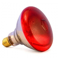 Лампа ИК для обогрева животных 250 W 240 V  LuxLight BR38 твердое стекло красная