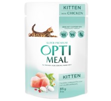Корм для котят Kitten Chicken с курицей 85 г Optimeal