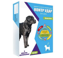 Капли на холку Контр Удар для собак свыше 40 кг №3 Круг