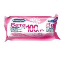 Вата 100 г ролик 