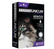 Капли на холку Unicum Сomplex от блох и клещей для кошек 0-4 кг №4 Unicum