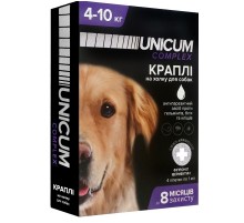 Краплі від бліх, кліщів і гельмінтів на холку Unicum complex для собак 4-10 кг №4