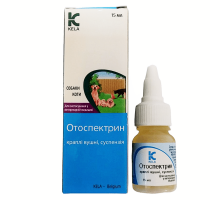 Отоспектрин капли ушные для кошек и собак 15 мл Kela