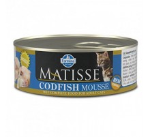 Вологий корм для котов Фарміна Farmina MATISSE CAT MOUSSE CODFISH з тріскою, 85 г 