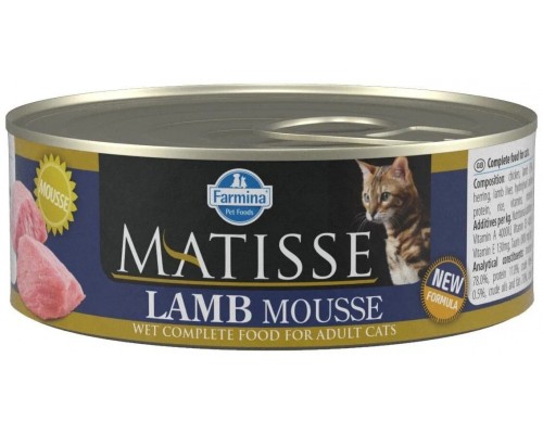 Влажный корм для котов Фармина Farmina MATISSE CAT MOUSSE LAMB с ягненком, 85 г