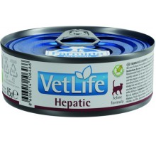 Вологий корм для котов Фарміна Vet Life HEPATIC дієт. харчування, при хронічній печінковій недостатності, 85 г				