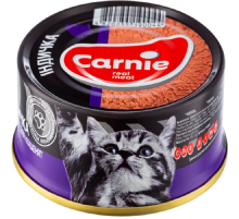 Корм для котят мясной паштет з индейкой 90 г Carnie