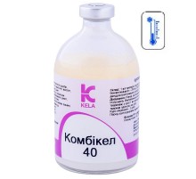 Суспензия для инъекций Комбикел 40 при заболеваниях органов дыхания мочеполовой системы и кожных инфекциях 250 мл Kela