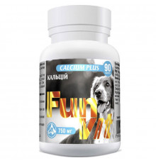 Таблетки для собак и кошек Calcium Plus витамины для здорового роста животного №90 FunVit срок 03.2027
