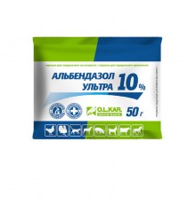 Альбендазол Ультра порошок 10% 50 г O.L.KAR