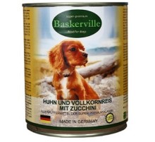Корм для собак Петух с рисом и цукини  800 г Baskerville