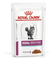Корм для котів із хворобами нирок Renal With Fish зі шматочками риби в соусі 85 г Royal Canin