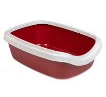 Туалет для котов и кошек Comfort М  41х30х13.5 см бордо Природа