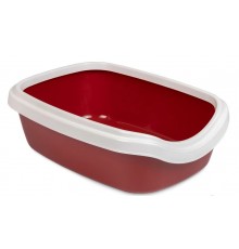 Туалет для котов и кошек Comfort М  41х30х13.5 см бордо Природа
