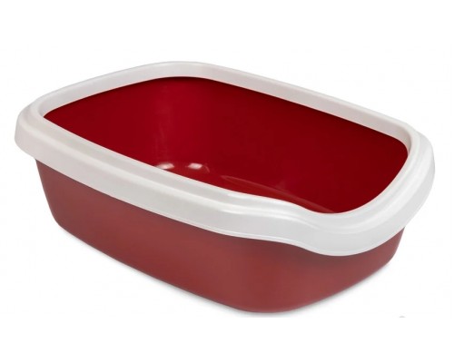 Туалет для котів і кішок Comfort М  41х30х13.5 см бордо Природа 