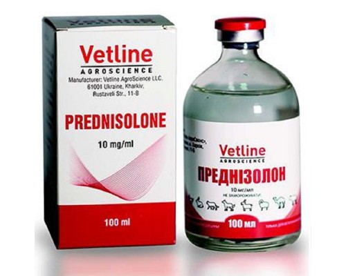 Преднізолон 1%, 100 мл, Vetline
