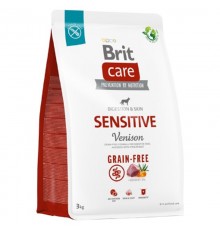Корм д/соб Бріт с чутливим травленням всіх порід з олениною  Brit Care SENSITIVE 3кг\172209/559145
