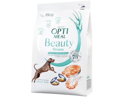 Сухой корм для собак Beauty Fitness Healthy Weight and Joints беззерновой с морепродуктами 4 кг Optimeal