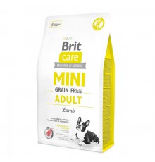 Корм д/соб Брит для дорослих собак мініатюрних пород з ягнем  Brit Care Grain-Free Adult Mini Breed Lamb 2кг 