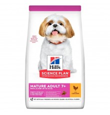 Сухий корм для собак дрібних порід Mature Adult 7+ Small&Mini  з куркою 1,5 кг Hill's Science Plan
