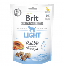 Лакомство для собак Functional Snack Light  контроль веса с кроликом и папайей 150 г Brit Care