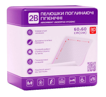 Пелюшки гігієнічні  Екобинт 60х90 №30 