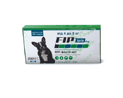 Фіп форте краплі для собак 4-9 кг 1 піпетка 1,5 мл Zoovet 