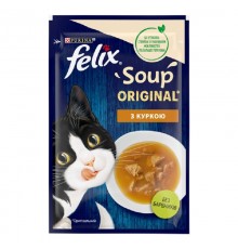Корм для котов Felix Soup Chicken суп с курицей 48 г Purina