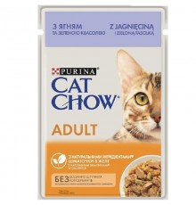 Корм для котов Adult с ягненком и зеленой фасолью в желе 85 г Purina