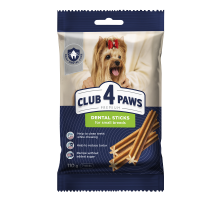 Лакомство для собак мелких пород Premium Dental Sticks жевательные палочки с мясом 110 г Клуб 4 лапы