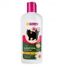 Шампунь для кошек Фито Против колтунов гипоаллергенный 200 мл Vitomax