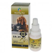 Капли для ушей кошек и собак с ионами серебра 15 мл Healthy Pet