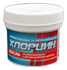 Мазь Хлорцин антибактериальная и противогрибковая  20 г O.L.KAR срок 11.2026
