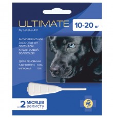 Ультімейт Ultimate краплі від бліх, кліщів, вошей і волосоїдів для собак 10-20 кг 1,6 мл