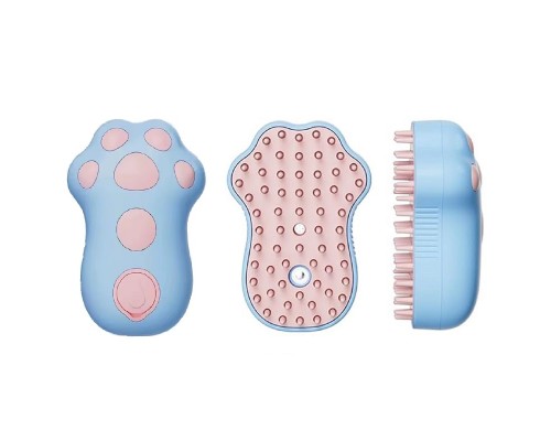 Паровая щетка массажер спрей 3 в 1 Pet Spray Massage Comb USB для вычесывания собак и кошек с паровым распылителем