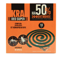 Спирали от комаров и мух 10 шт Kra Deo