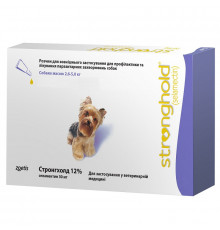 Раствор для собак 2,6-5 кг Стронгхолд 12% от паразитарных заболеваний 1 пипетка Zoetis срок 11.2026