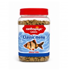 Корм для акваріумних риб Classic Menu в таблетках 300 г Акваріус