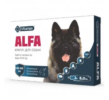 Капли на холку Альфа Alfa для собак 40-65 кг №1 Vitomax