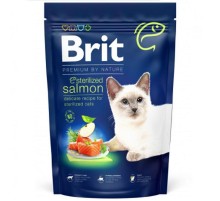 Сухой корм для стерилизованых котов Cat by Nature Sterilized Salmon с лососем 1,5 кг Brit Premium