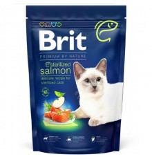 Сухой корм для стерилизованых котов Cat by Nature Sterilized Salmon с лососем 1,5 кг Brit Premium