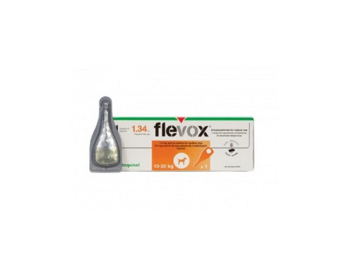 Капли Флевокс Flevox для cобак 10-20 кг 134 мг №1 Vetoquinol