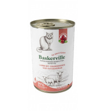 Корм для котів Баскервіль з ягням журавлиною та травою 400 г Baskerville