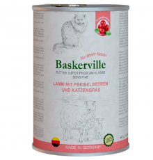 Корм для котов Баскервиль с ягненком клюквой и травой 400 г Baskerville