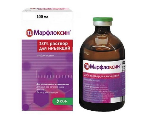 Марфлоксін 10% 100 мл КРКА Словенія
