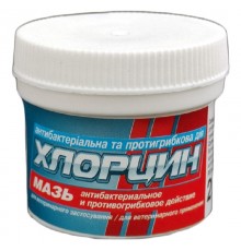Мазь Хлорцин антибактериальная и противогрибковая  20 г O.L.KAR
