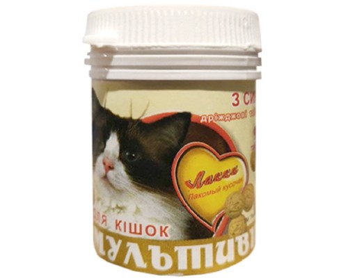 Витамины для кошек Лакки мультивит с сыром № 90 Лакки