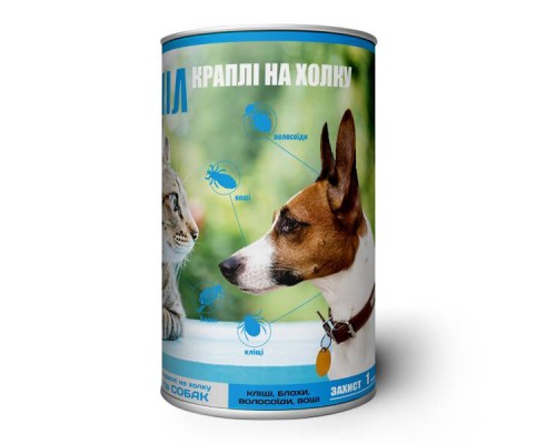 Крапли на холку Фіпроніл для собак 10-20 кг ПК Круг